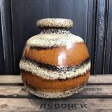 Rare Vintage West German Scheurich Pottery Ball Vase 484-21