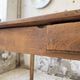 Cherry farmhouse table with spindle legs, 1950s