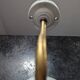 Old opaline brass globe wall light & art deco porcelain base 1930 Ø 13 cm