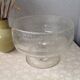 Biot cup in blown bubbled glass on foot