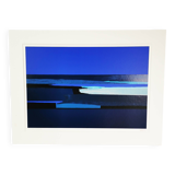 Lithograph, abstract landscape - nocturne, Denmark 1980s