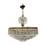 Vintage chandelier 8 lights and brass