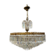 Vintage chandelier 8 lights and brass
