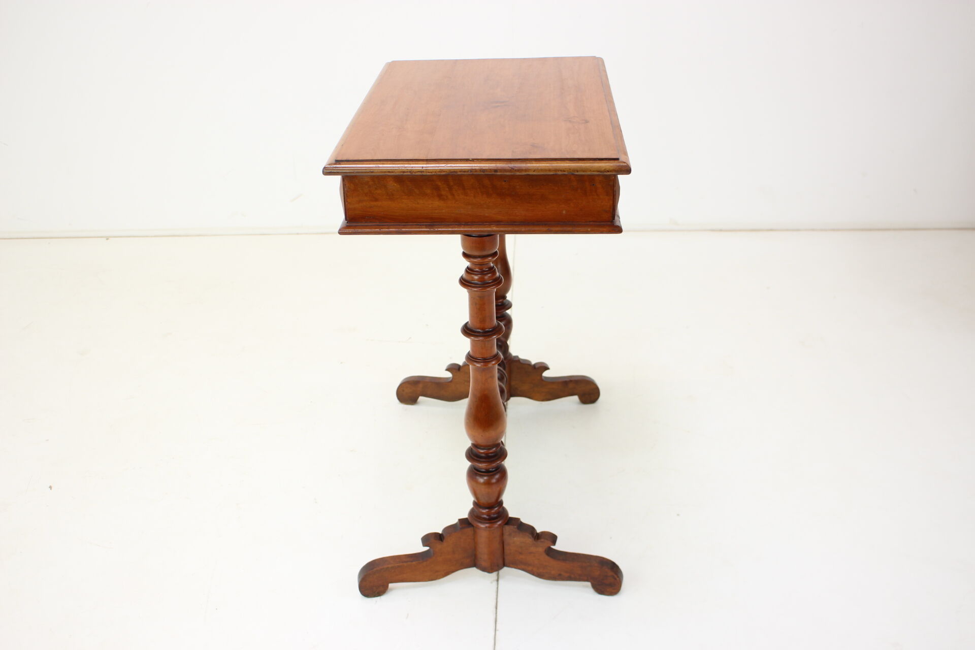 Solid Wood and Veneer Sewing Table, circa 1895