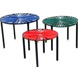 Set of 3 vintage stools, Sweden, 1960