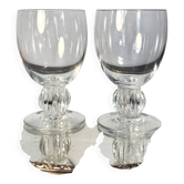 2 verres m.Alger R.Lalique avant 1945