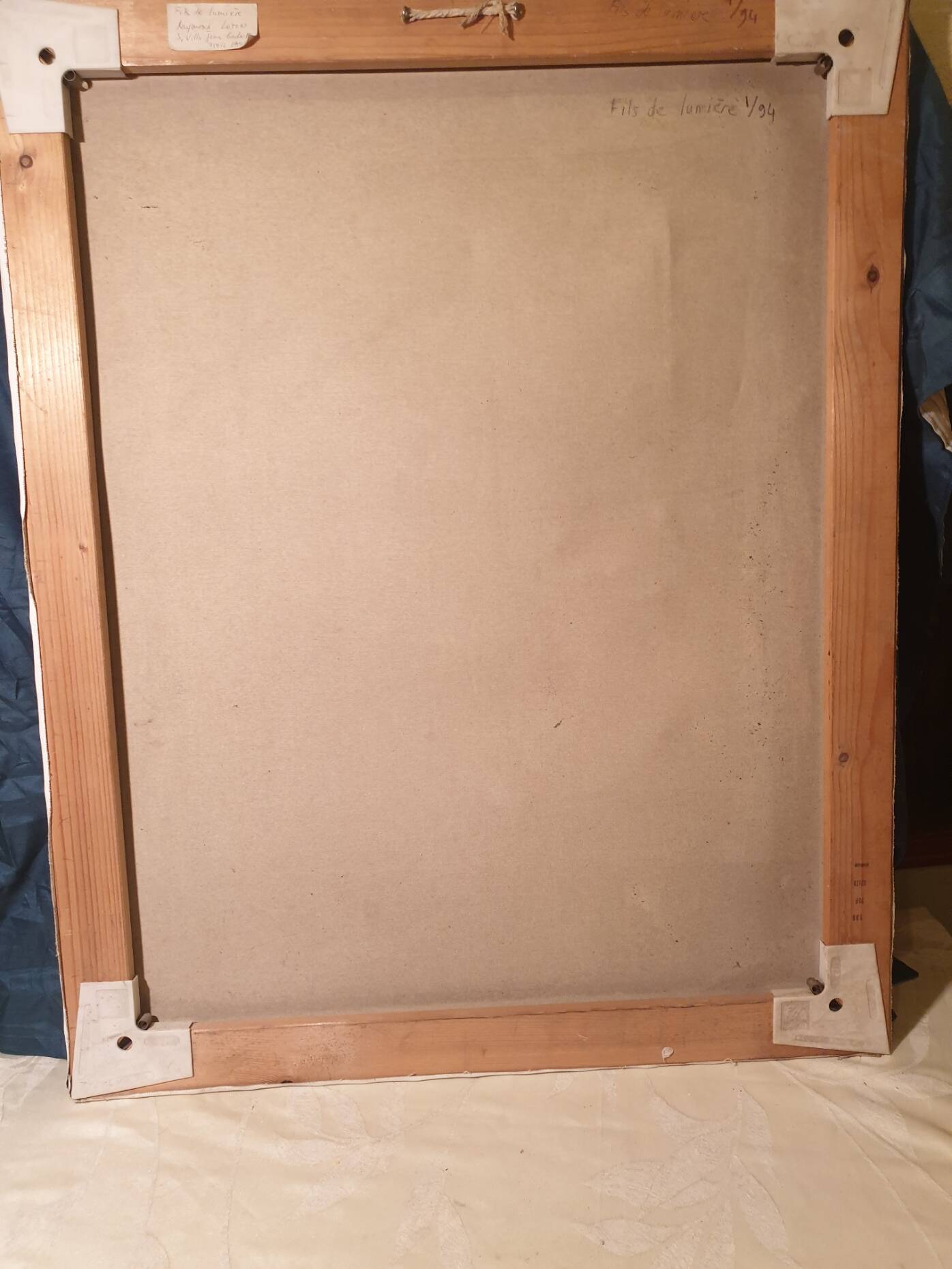 Large abstract painting Sons of light Raymond Loton