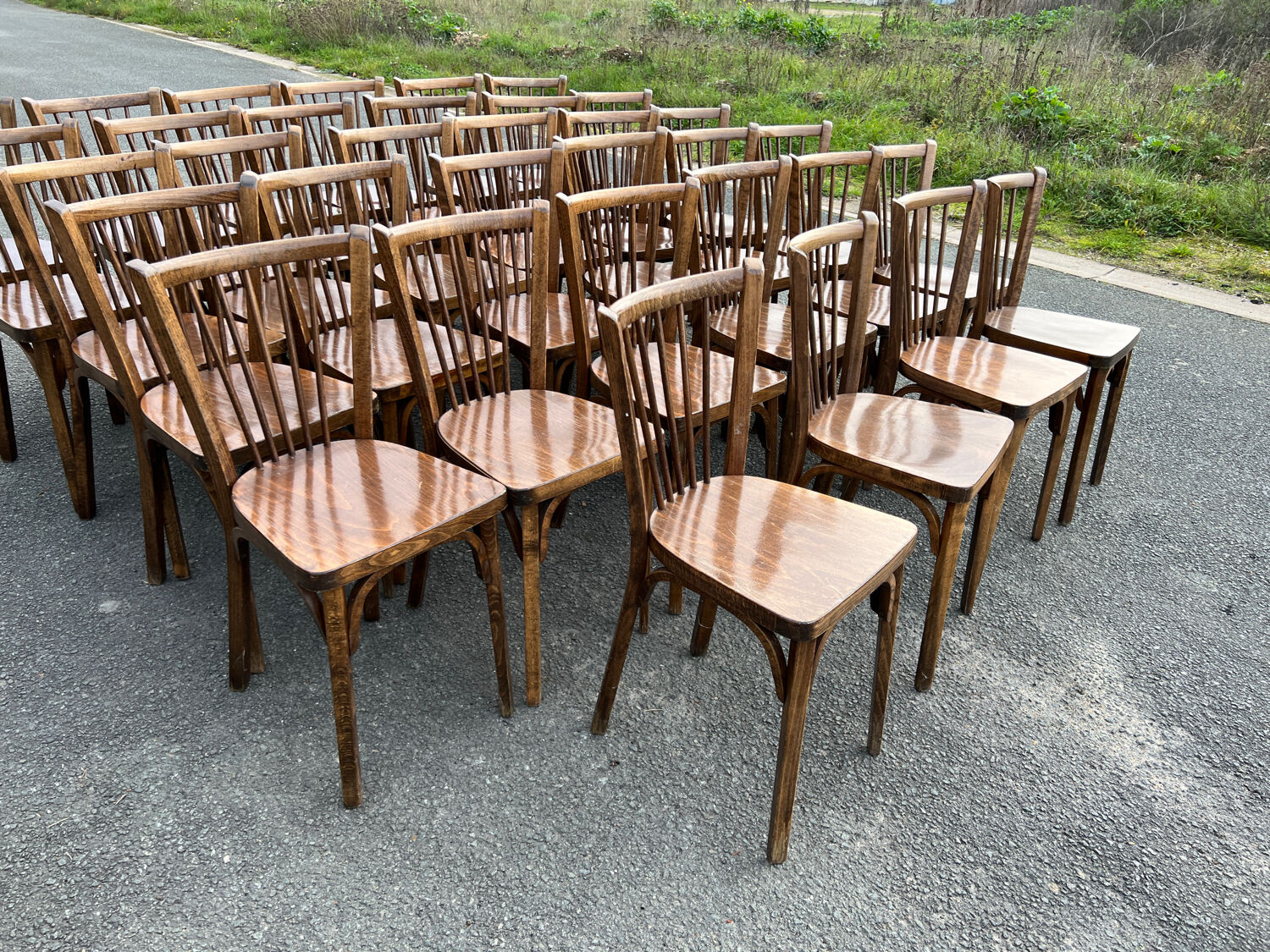 Set of 34 Baumann chairs