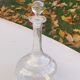 Elegant and vintage transparent glass wine decanter