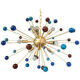 Star murano glass chandelier