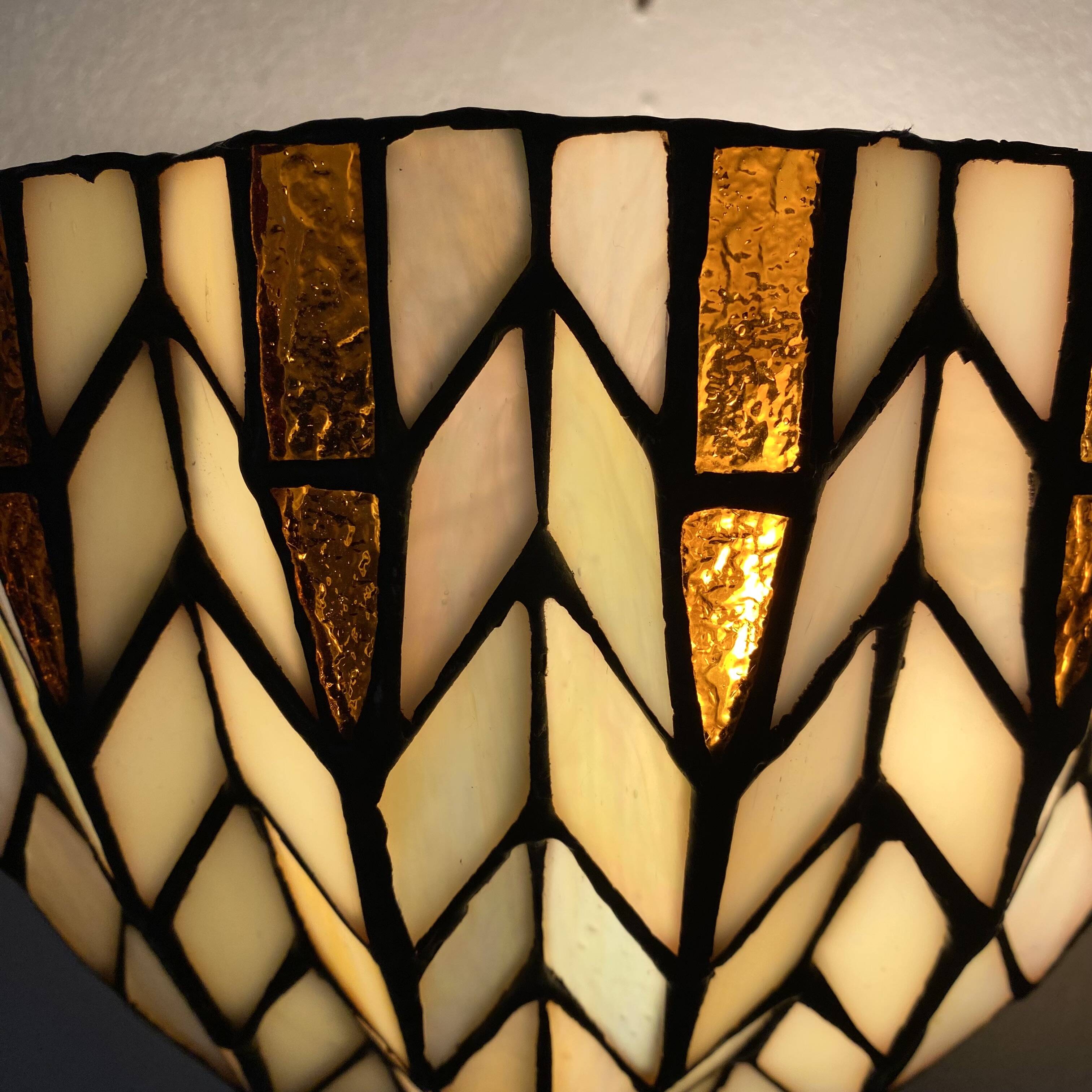 Tiffany style stained glass wall light