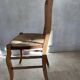 Set of 4 antique light wood chairs: authentic charm and e