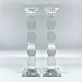 Pair of crystal candlesticks