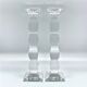 Pair of crystal candlesticks