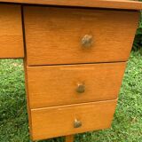 Light wood desk