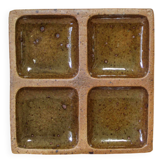 Stoneware compartment dish Pierre Digan