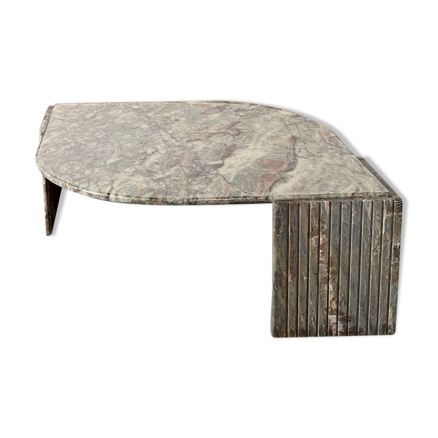 Green marble coffee table