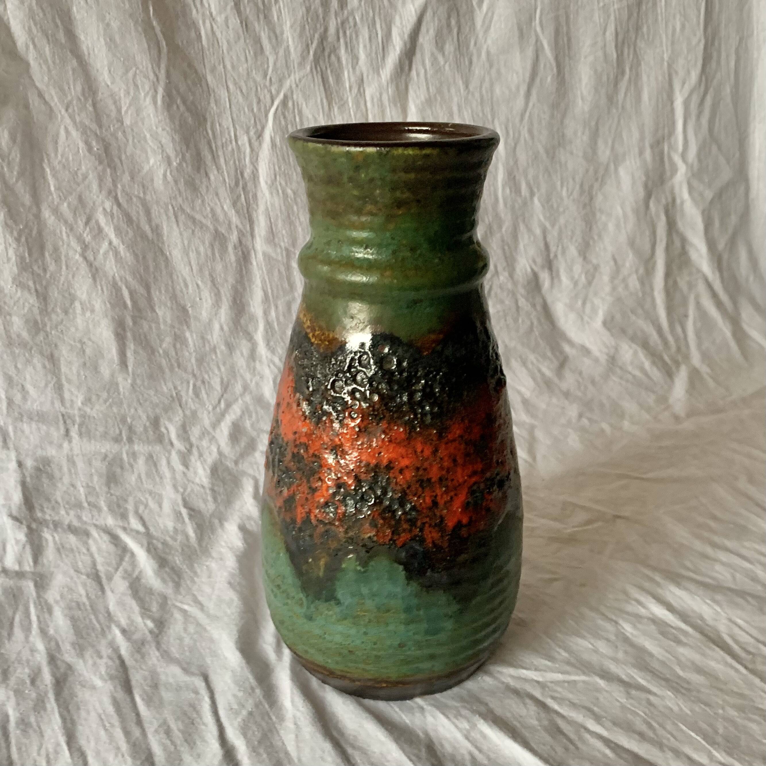 West Germany Vase - Bay Keramik 630 25 - Fat Lava