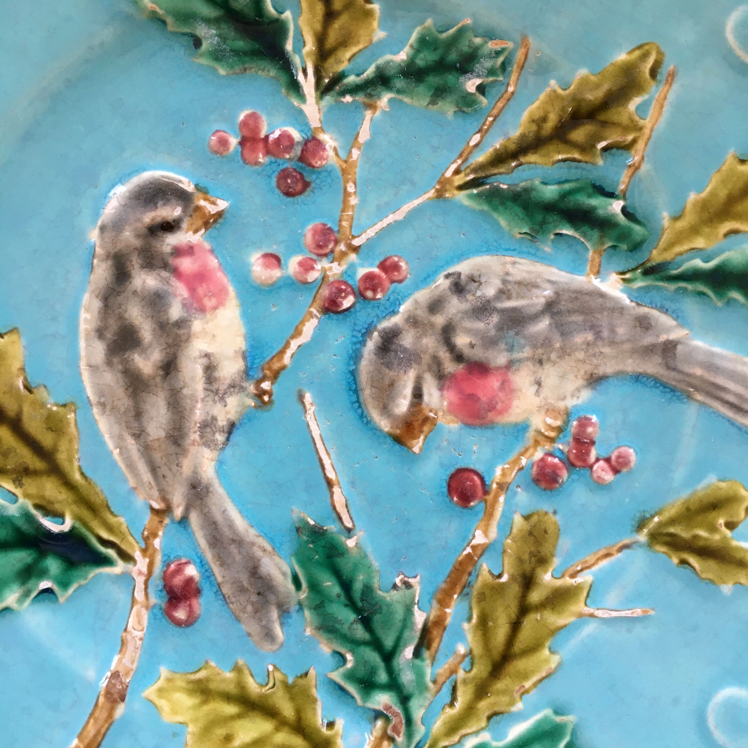 Pair of plates dabbling birds