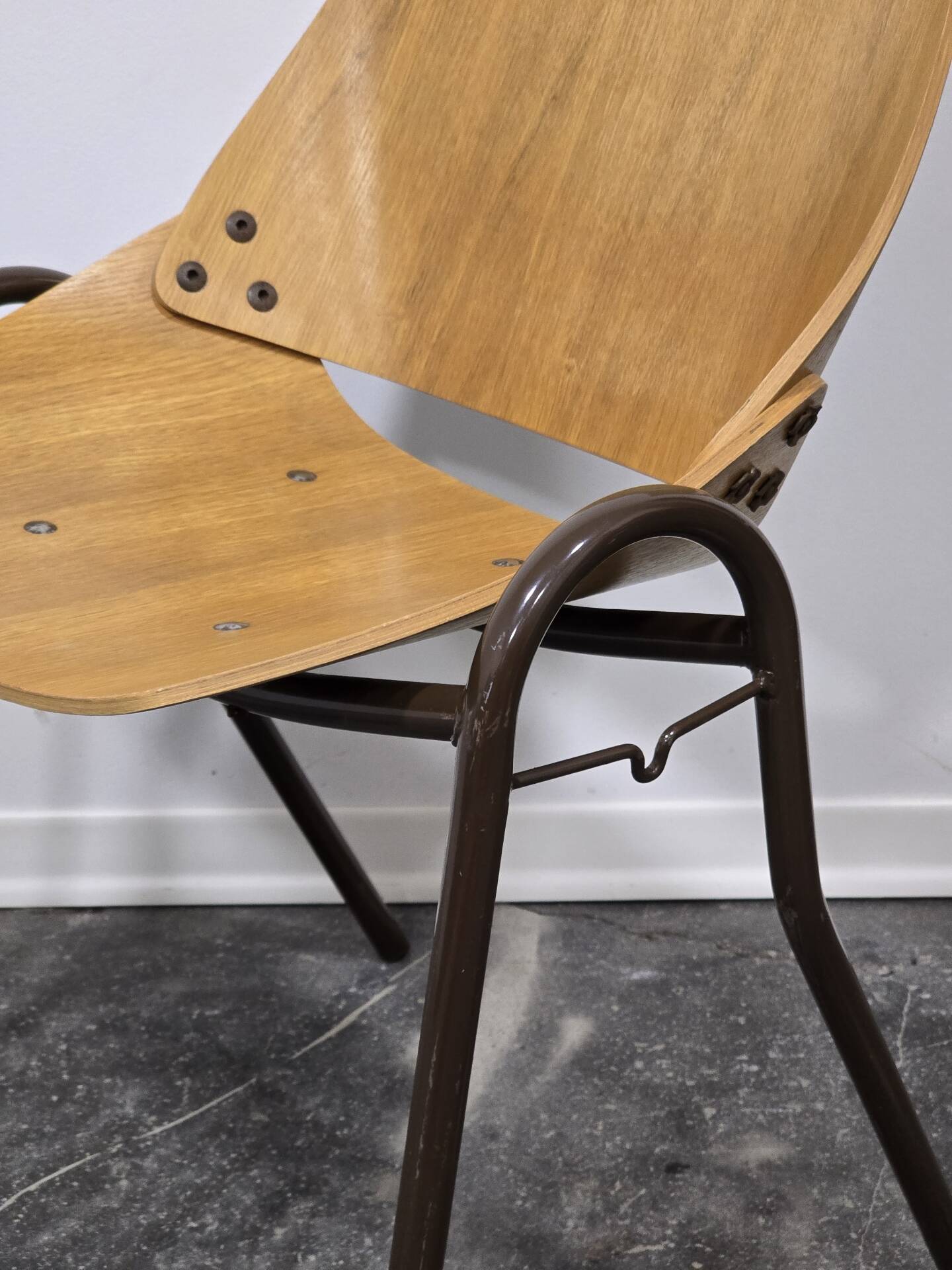 Pair of Lupina Stackable Chairs by Niko Kralj, 1970s Vintage Yugoslavi