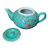 Vintage Min Shou Porcelain teapot turquoise