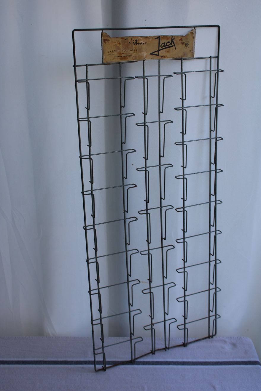 Old postcard wall display