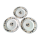 Set of 3 flat plates Pexonne Fenal Frères Nymphéa model