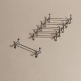 Set of 6 vintage silver-plated knife rests by Berndorf (Germany), 1880s.