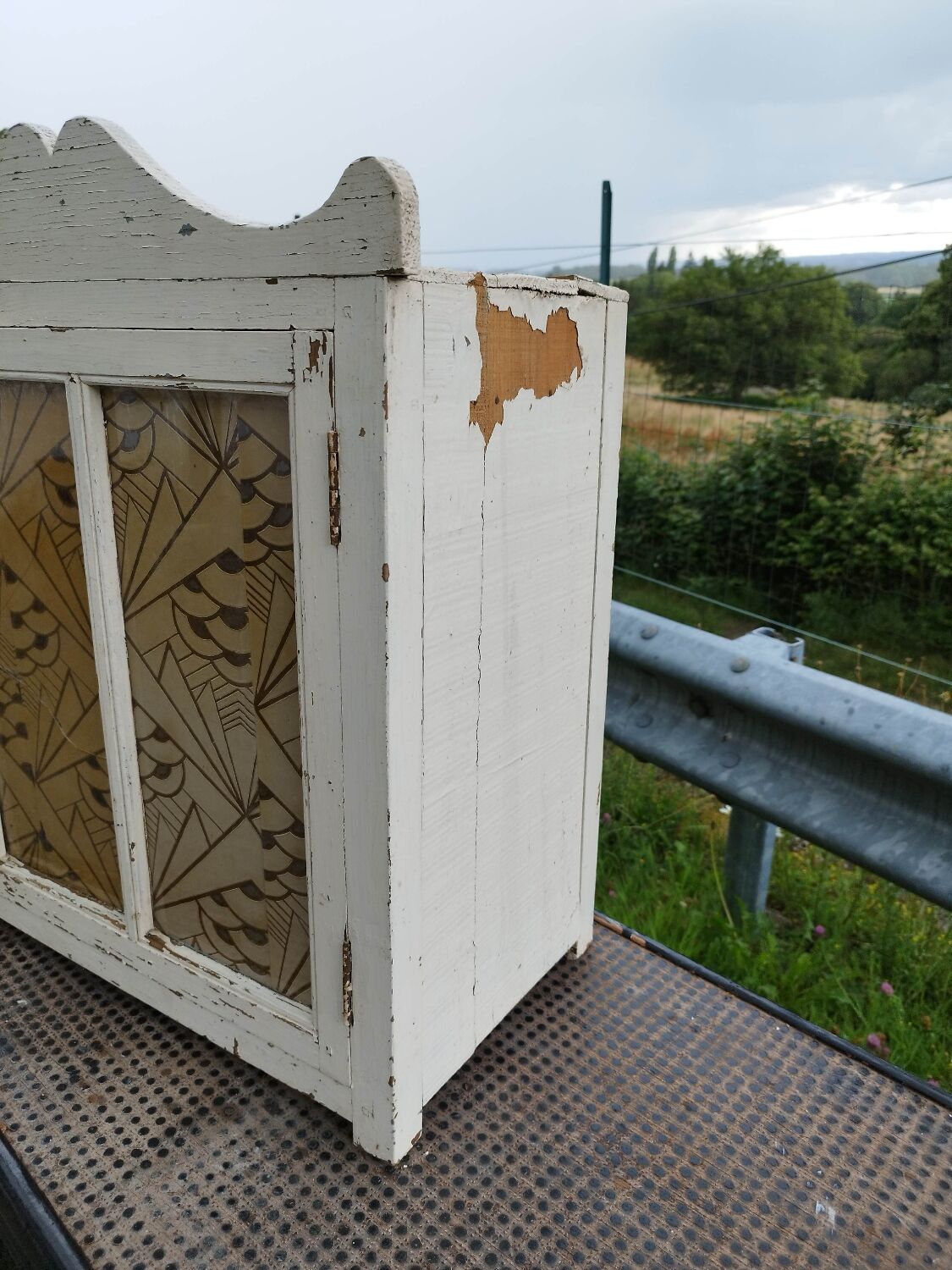 Old glass cabinet pharmacy cabinet