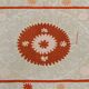 Hand knotted rug, vintage Turkish rug 130x159 cm