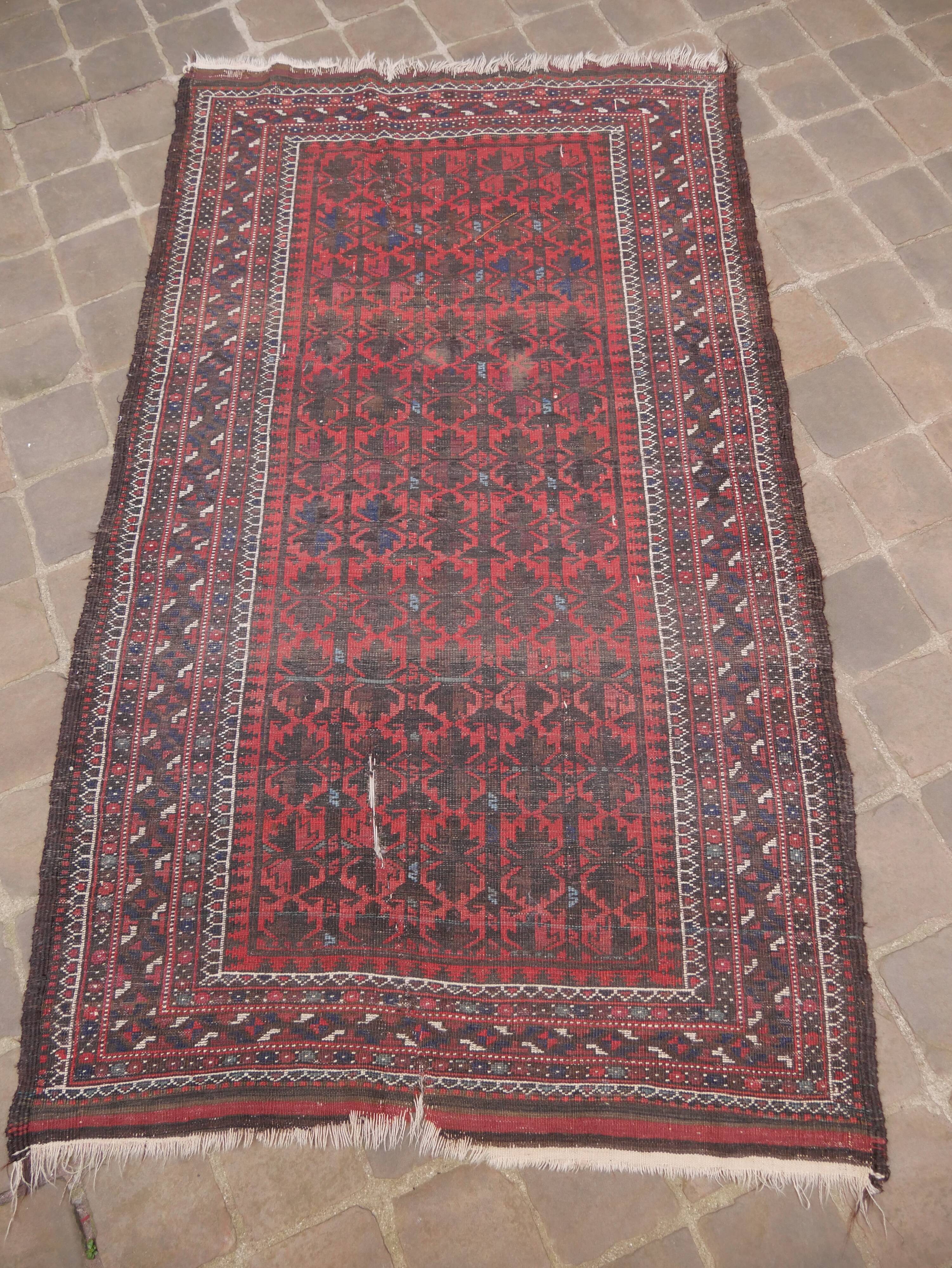 Oriental carpet handmade Persian Belouch