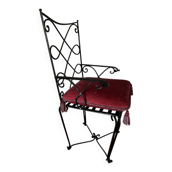 Fauteuils en fer forgé artisanal décoration