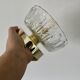Vintage molded glass lampshade wall light - tableware collection -