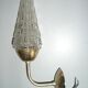 Applique métal doré et verre 1970
