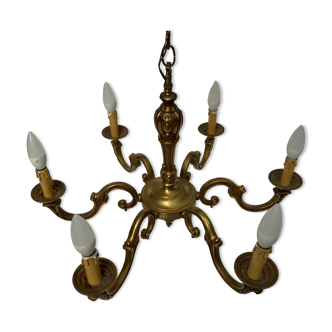 Brass chandelier