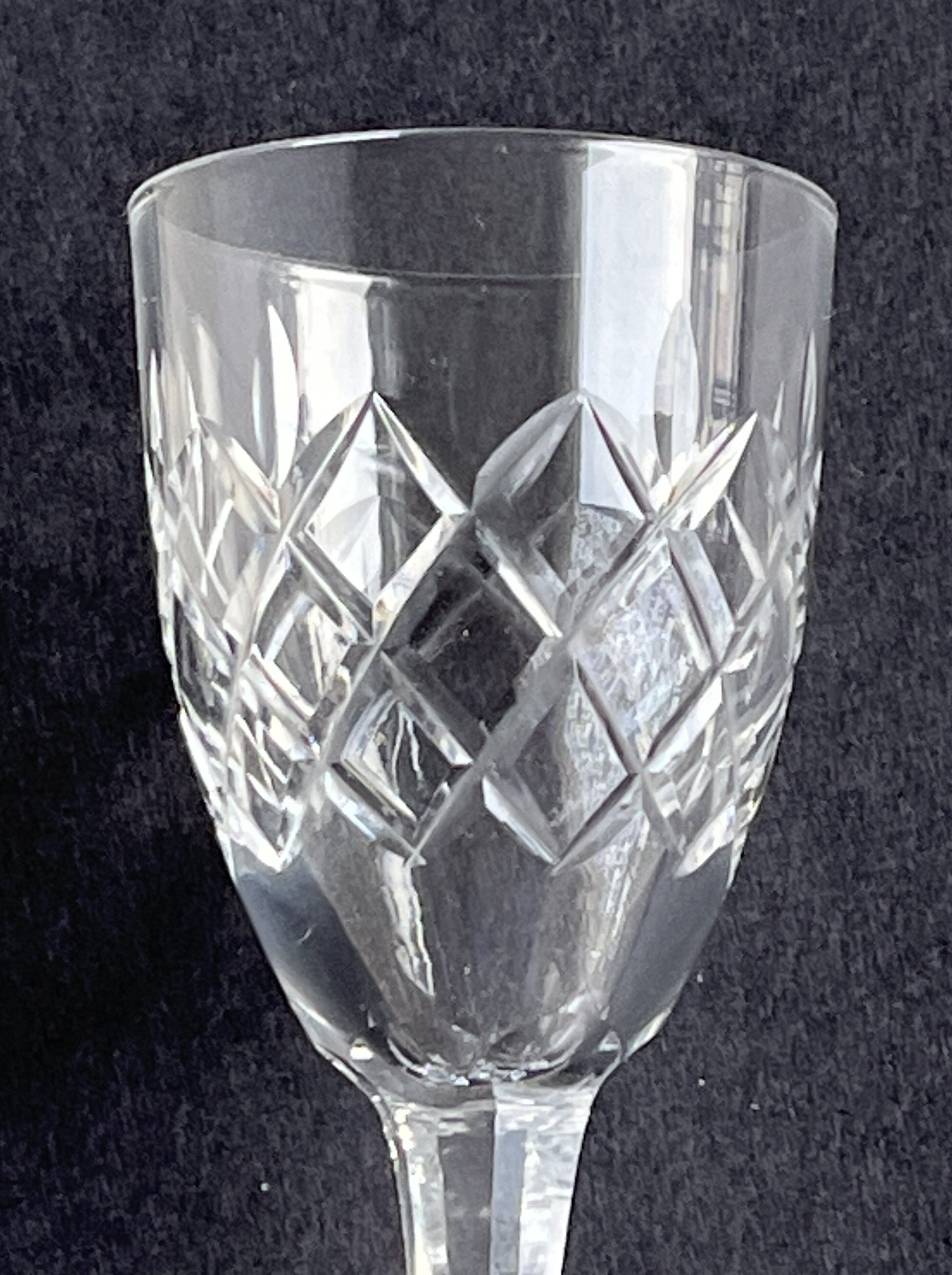 12 cut crystal shot glasses