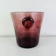 Seau à champagne XL verre bullé de Biot, violet