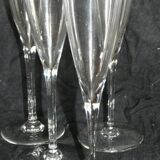 Service de 10 flûtes à Champagne cristal BACCARAT Dom Pérignon