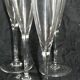 Set of 10 BACCARAT Dom Pérignon crystal Champagne flutes