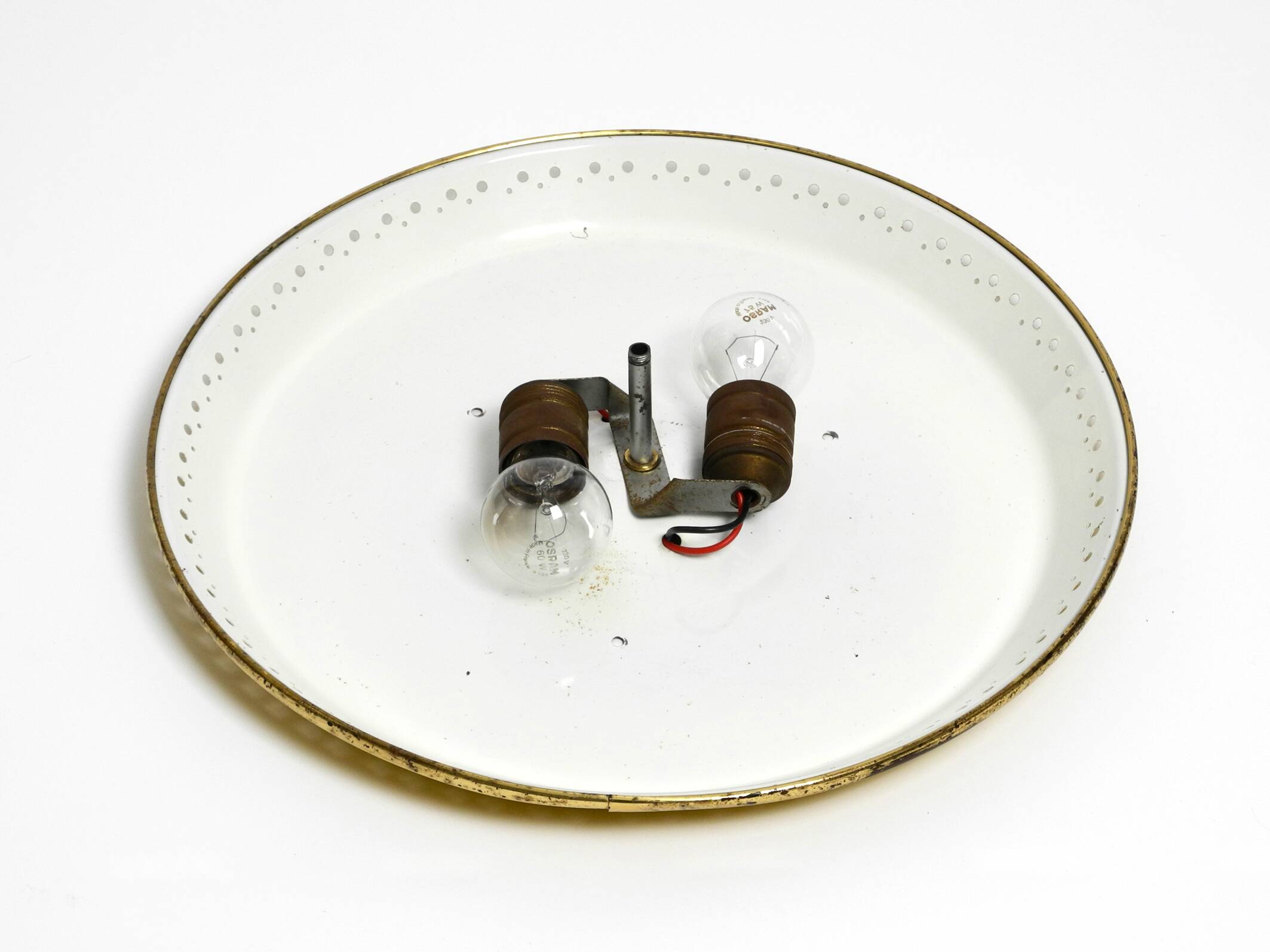 Mid Century Modern metal ceiling or wall lamp by Ernest Igl for Hillebrand