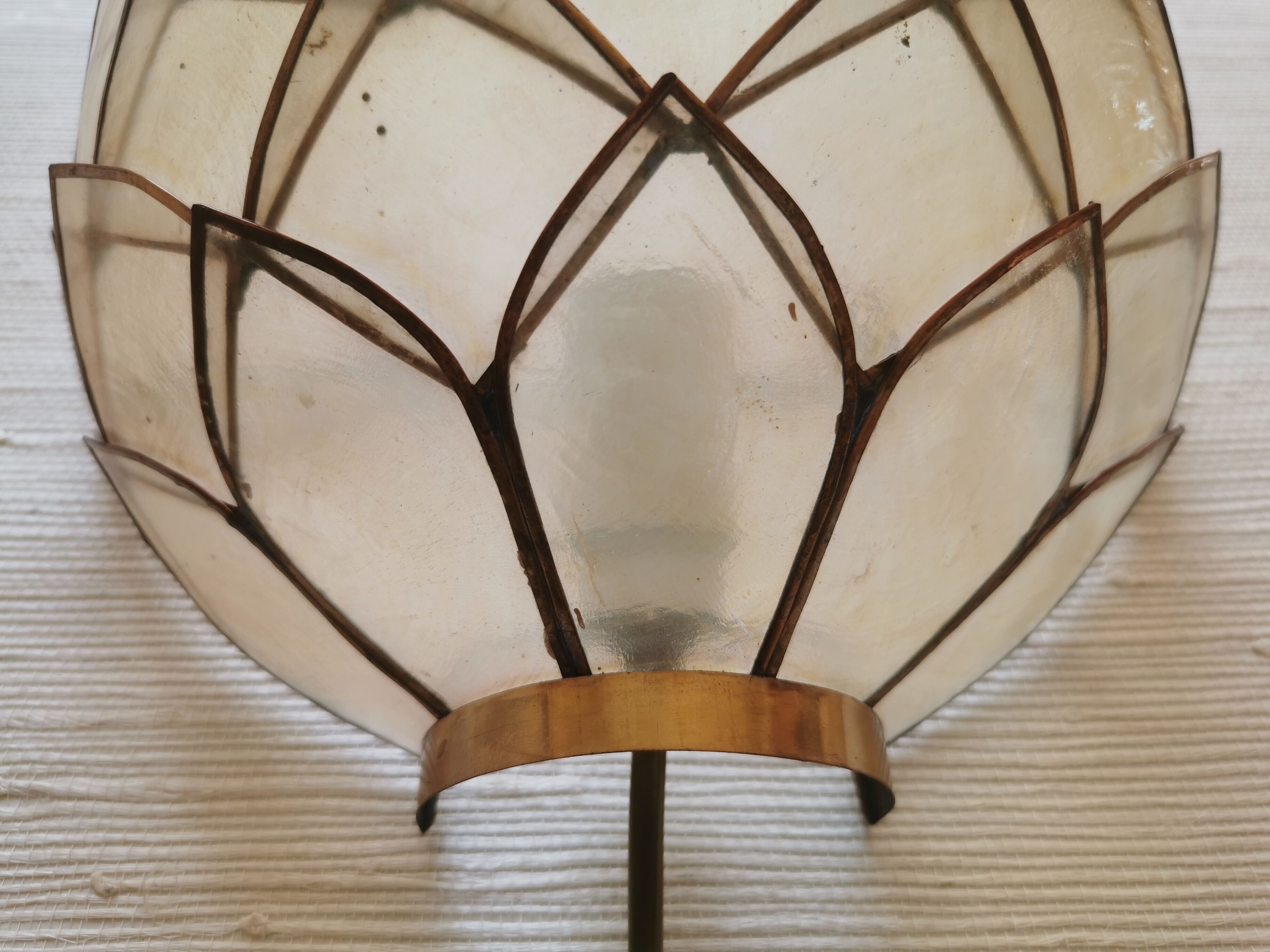 Paire d'appliques lotus