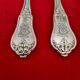 Antique silver-plated monogrammed cutlery set