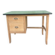 Vintage desk with green Formica top – 1960s/70s