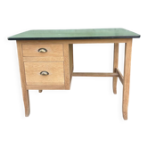 Vintage desk with green Formica top – 1960s/70s