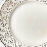 Villeroy & Boch dessert service in white porcelain golden flowers