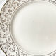 Villeroy & Boch dessert service in white porcelain golden flowers