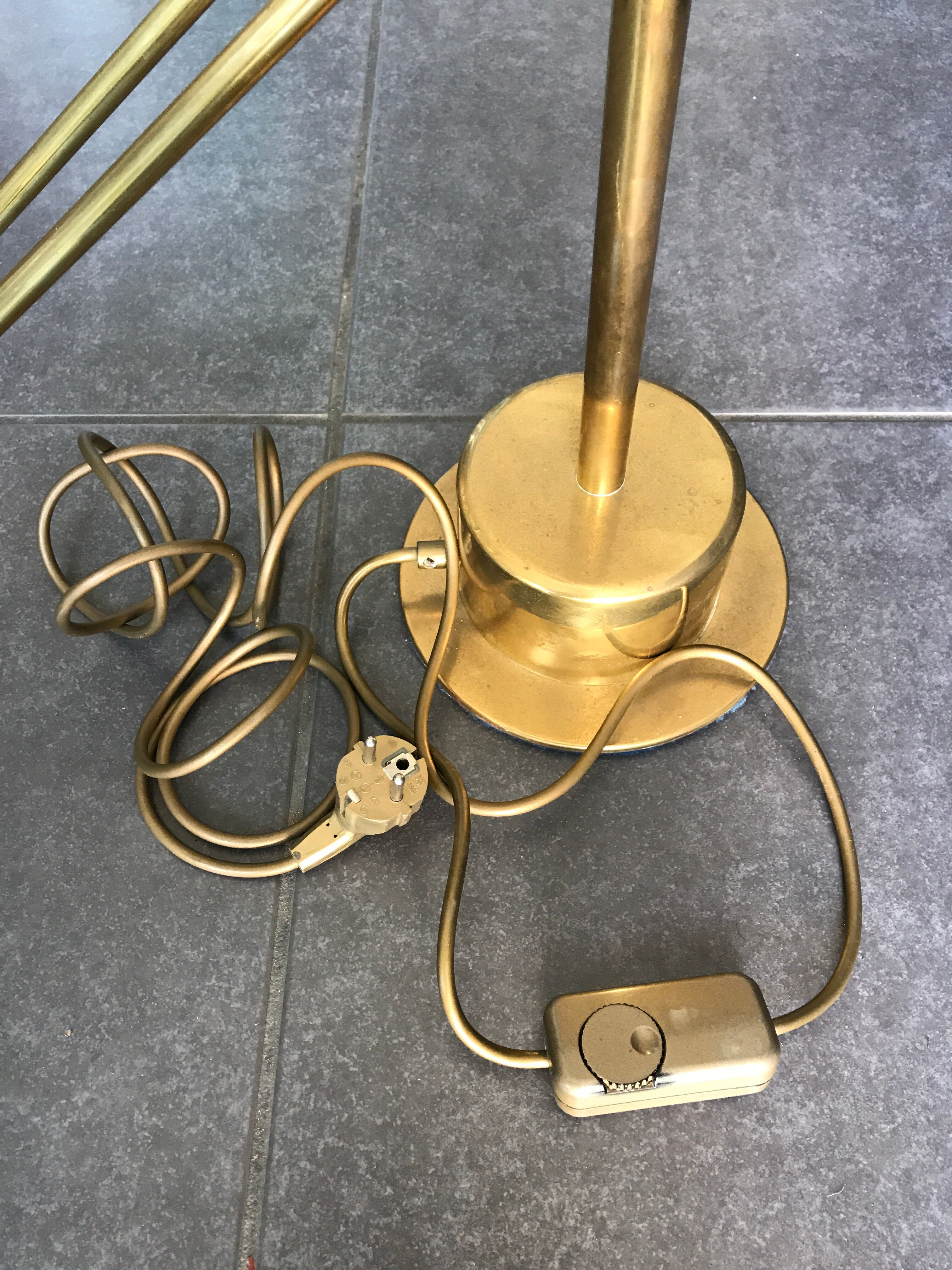 French brass pendulum lamp