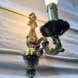 Applique 1 lumière en bronze de style Louis XV
