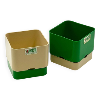 Pair of Modular Indoor Planters 'Smeralda' by Programma Vastill, 1970s