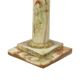 Classic Onyx Marble Brass Column Lamp 20th Century